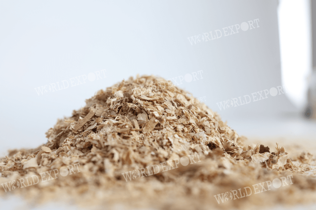 Mixed wood shavings