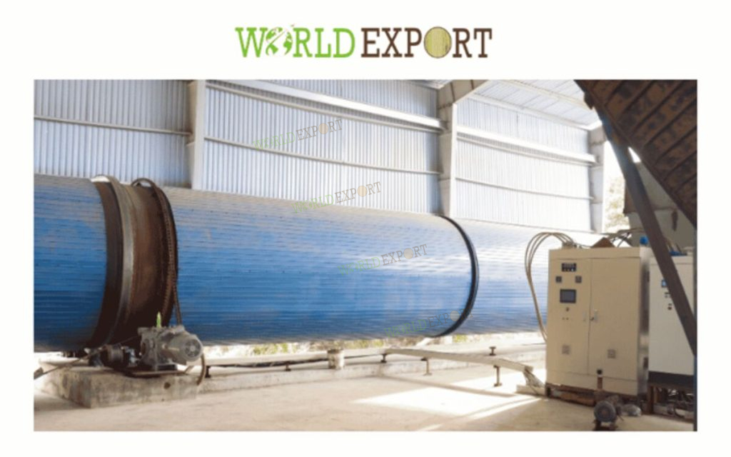 World Export's rotary kilns guarantee uniform drying and strict quality consistency