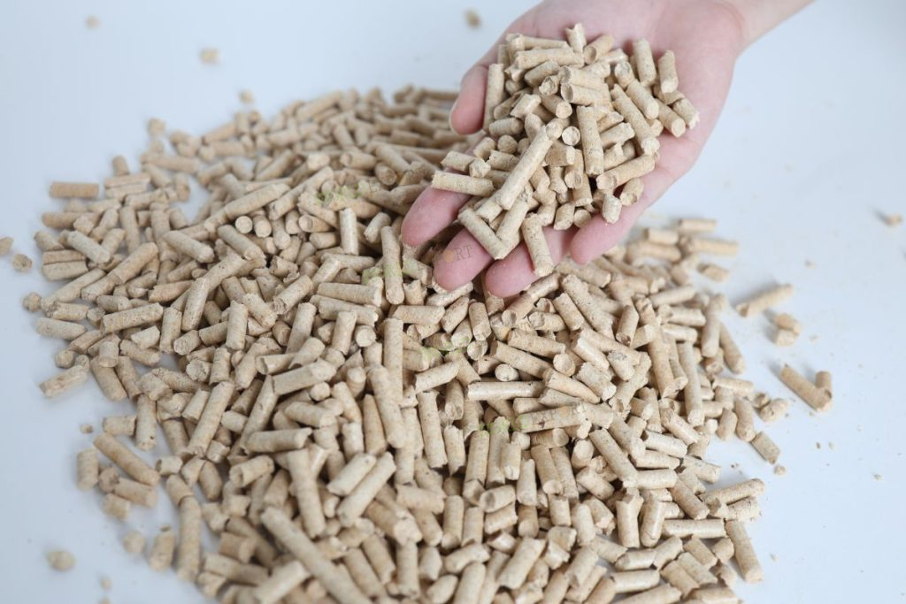 Premium biomass wood pellets undergo rigorous laboratory testing to verify moisture, ash, and calorific parameters